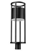 LED Outdoor Post Moun Fixture by Z-Lite - Luca Collection, Black Finish - 517PHB-BK-LED