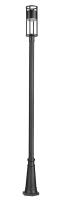 LED Outdoor Post Moun Fixture by Z-Lite - Luca Collection, Black Finish - 517PHM-519P-BK-LED