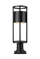 LED Outdoor Pier Mounted Fixture by Z-Lite - Luca Collection, Black Finish - 517PHM-533PM-BK-LED