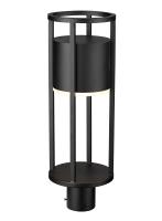 LED Outdoor Post Moun Fixture by Z-Lite - Luca Collection, Black Finish - 517PHM-BK-LED