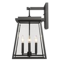 Four Light Outdoor Wall Light by Z-Lite - Broughton Collection, Black Finish - 521B-BK