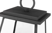 Four Light Outdoor Pier Mounted Fixture by Z-Lite - Broughton Collection, Black Finish - 521PHBR-533PM-BK