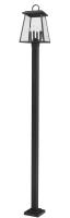 Four Light Outdoor Post Mounted Fixture by Z-Lite - Broughton Collection, Black Finish - 521PHBS-536P-BK