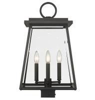 Four Light Outdoor Post Mount Fixture by Z-Lite - Broughton Collection, Black Finish - 521PHBS-BK