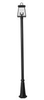 Two Light Outdoor Post Mounted Fixture by Z-Lite - Broughton Collection, Black Finish - 521PHMR-519P-BK