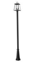 Two Light Outdoor Post Mounted Fixture by Z-Lite - Broughton Collection, Black Finish - 521PHMR-519P-BK