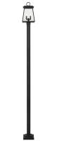 Two Light Outdoor Post Mounted Fixture by Z-Lite - Broughton Collection, Black Finish - 521PHMS-536P-BK