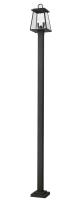 Two Light Outdoor Post Mounted Fixture by Z-Lite - Broughton Collection, Black Finish - 521PHMS-536P-BK