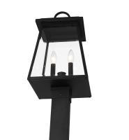 Two Light Outdoor Post Mounted Fixture by Z-Lite - Broughton Collection, Black Finish - 521PHMS-536P-BK