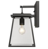 One Light Outdoor Wall Light by Z-Lite - Broughton Collection, Black Finish - 521S-BK
