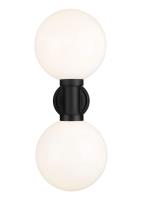 Two Light Outdoor Wall Sconce by Z-Lite - Laurent Collection, Black Finish - 597B2-BK