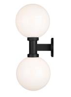 Two Light Outdoor Wall Sconce by Z-Lite - Laurent Collection, Black Finish - 597B2-BK