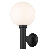 One Light Outdoor Wall Light by Z-Lite - Laurent Collection, Black Finish - 597B-BK
