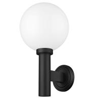 One Light Outdoor Wall Light by Z-Lite - Laurent Collection, Black Finish - 597B-BK
