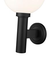 One Light Outdoor Wall Light by Z-Lite - Laurent Collection, Black Finish - 597B-BK