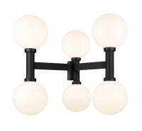 Six Light Outdoor Post Mount Fixture by Z-Lite - Laurent Collection, Black Finish - 597BP6-BK