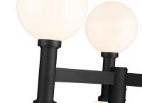 Six Light Outdoor Post Mount Fixture by Z-Lite - Laurent Collection, Black Finish - 597BP6-BK