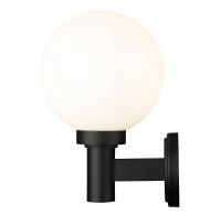 One Light Outdoor Wall Light by Z-Lite - Laurent Collection, Black Finish - 597M-BK