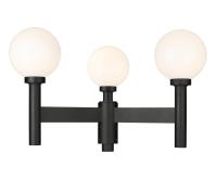 Three Light Outdoor Post Mount Fixture by Z-Lite - Laurent Collection, Black Finish - 597MP3-BK