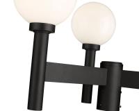 Three Light Outdoor Post Mount Fixture by Z-Lite - Laurent Collection, Black Finish - 597MP3-BK