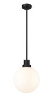 One Light Outdoor Pendant by Z-Lite - Laurent Collection, Black Finish - 597P12-BK