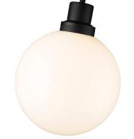One Light Outdoor Pendant by Z-Lite - Laurent Collection, Black Finish - 597P12-BK