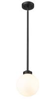One Light Outdoor Pendant by Z-Lite - Laurent Collection, Black Finish - 597P8-BK