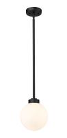 One Light Outdoor Pendant by Z-Lite - Laurent Collection, Black Finish - 597P8-BK