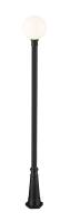 One Light Outdoor Post Mounted Fixture by Z-Lite - Laurent Collection, Black Finish - 597PHB-519P-BK