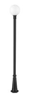 One Light Outdoor Post Mounted Fixture by Z-Lite - Laurent Collection, Black Finish - 597PHB-519P-BK