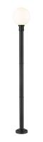One Light Outdoor Post Mounted Fixture by Z-Lite - Laurent Collection, Black Finish - 597PHB-567P-BK