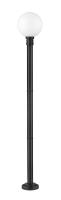 One Light Outdoor Post Mounted Fixture by Z-Lite - Laurent Collection, Black Finish - 597PHB-567P-BK