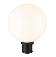 One Light Outdoor Post Mount Fixture by Z-Lite - Laurent Collection, Black Finish - 597PHB-BK