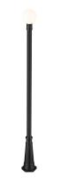 One Light Outdoor Post Mounted Fixture by Z-Lite - Laurent Collection, Black Finish - 597PHM-519P-BK