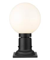One Light Outdoor Pier Mounted Fixture by Z-Lite - Laurent Collection, Black Finish - 597PHM-533PM-BK