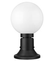 One Light Outdoor Pier Mounted Fixture by Z-Lite - Laurent Collection, Black Finish - 597PHM-553PM-BK
