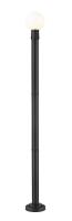 One Light Outdoor Post Mounted Fixture by Z-Lite - Laurent Collection, Black Finish - 597PHM-567P-BK