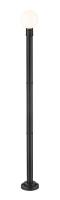One Light Outdoor Post Mounted Fixture by Z-Lite - Laurent Collection, Black Finish - 597PHM-567P-BK