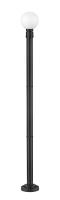 One Light Outdoor Post Mounted Fixture by Z-Lite - Laurent Collection, Black Finish - 597PHM-567P-BK