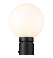 One Light Outdoor Post Mount Fixture by Z-Lite - Laurent Collection, Black Finish - 597PHM-BK
