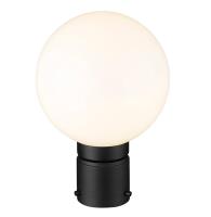 One Light Outdoor Post Mount Fixture by Z-Lite - Laurent Collection, Black Finish - 597PHM-BK