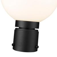 One Light Outdoor Post Mount Fixture by Z-Lite - Laurent Collection, Black Finish - 597PHM-BK