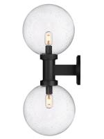 Two Light Outdoor Wall Sconce by Z-Lite - Laurent Collection, Black Finish - 599B2-BK
