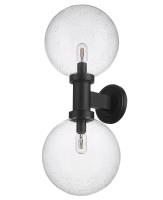 Two Light Outdoor Wall Sconce by Z-Lite - Laurent Collection, Black Finish - 599B2-BK