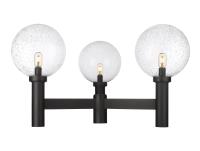 Three Light Outdoor Post Mount Fixture by Z-Lite - Laurent Collection, Black Finish - 599BP3-BK