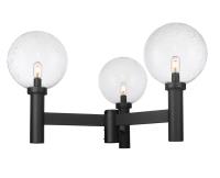 Three Light Outdoor Post Mount Fixture by Z-Lite - Laurent Collection, Black Finish - 599BP3-BK