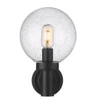 One Light Outdoor Wall Light by Z-Lite - Laurent Collection, Black Finish - 599M-BK
