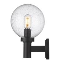 One Light Outdoor Wall Light by Z-Lite - Laurent Collection, Black Finish - 599M-BK