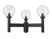 Three Light Outdoor Post Mount Fixture by Z-Lite - Laurent Collection, Black Finish - 599MP3-BK