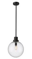One Light Outdoor Pendant by Z-Lite - Laurent Collection, Black Finish - 599P12-BK